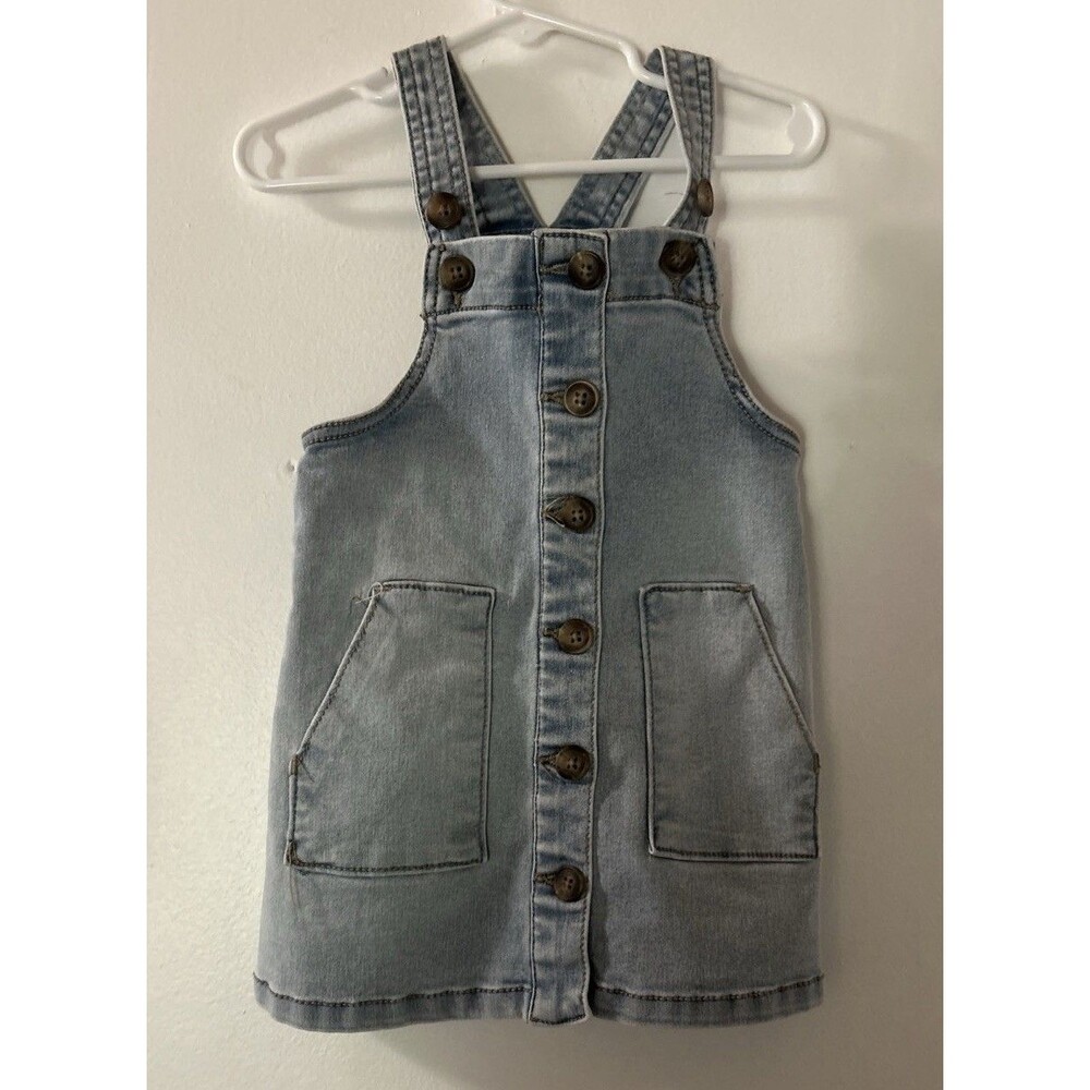 Wonder Nation Demineralization Girls SZ 2T Overall Jumper Dress